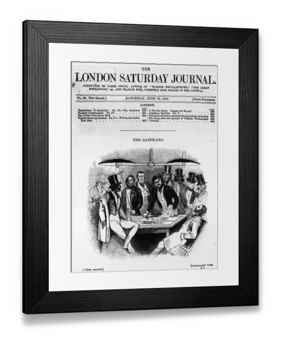 Framed Print : The Gamblers Framed Print : The Gamblers