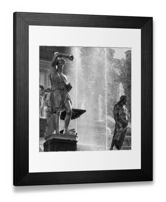 Framed Print : Low Park Figures