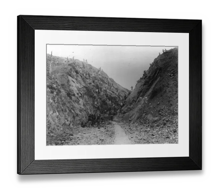 Framed Print : Railway Cutting Framed Print : Railway Cutting