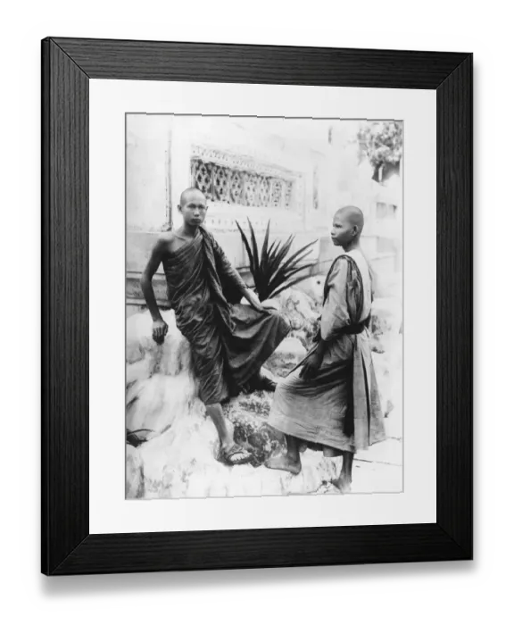 Framed Print : Buddhist Priests Framed Print : Buddhist Priests
