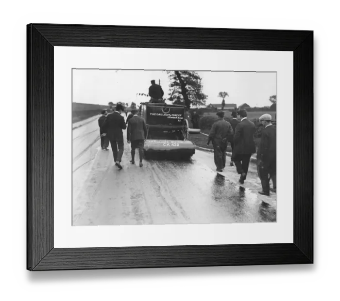 Framed Print : Road Improvements