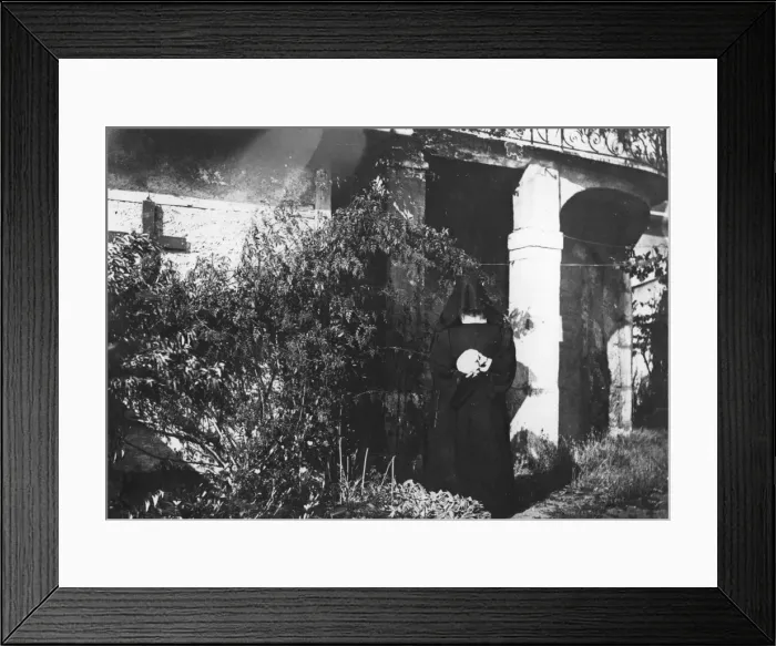 Framed Print : Contemplative Nun Framed Print : Contemplative Nun