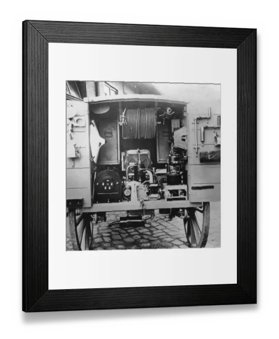 Framed Print : X-Ray Van. 1916: A Roentgen X-ray van transporting medical equipment Framed Print : X-Ray Van. 1916: A Roentgen X-ray van transporting medical equipment