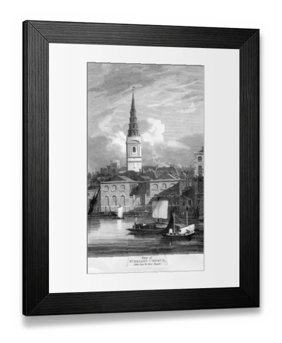 Framed Print : St Brides Church Framed Print : St Brides Church