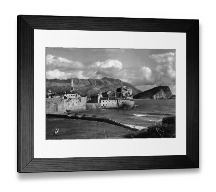 Framed Print : Coastal Town Framed Print : Coastal Town
