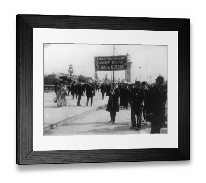 Framed Print : Down With War