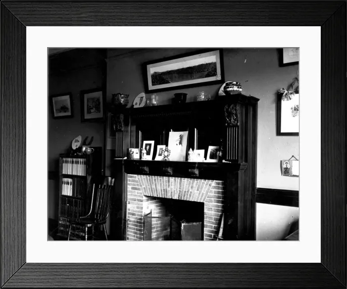 Framed Print : Brick Fireplace Framed Print : Brick Fireplace