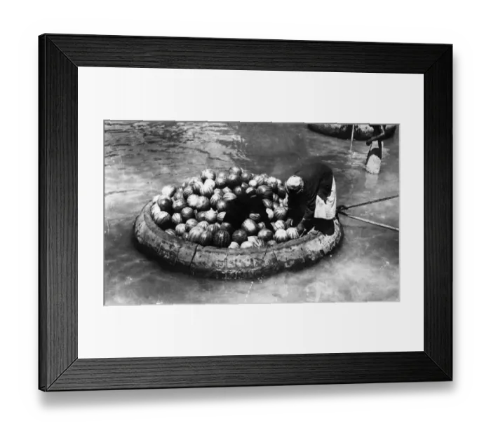 Framed Print : Round Boat Framed Print : Round Boat
