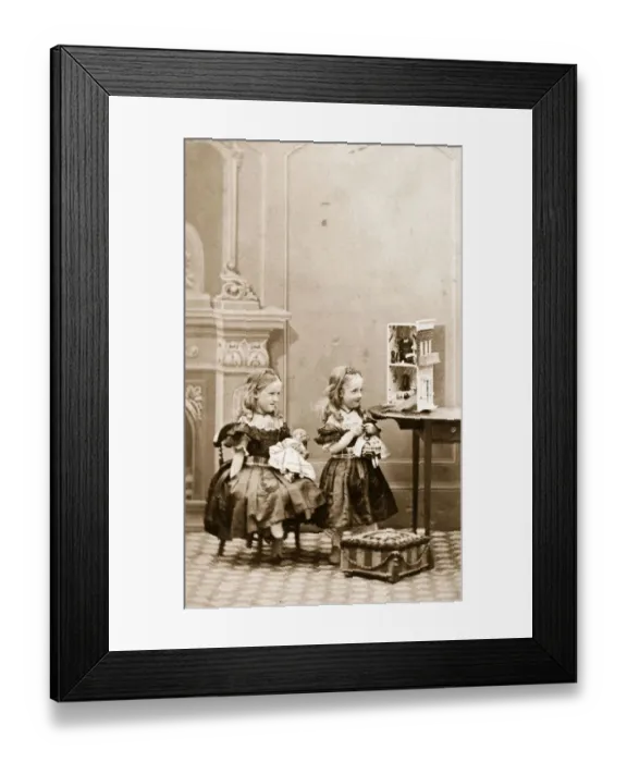 Framed Print : Victorian Dolls Framed Print : Victorian Dolls