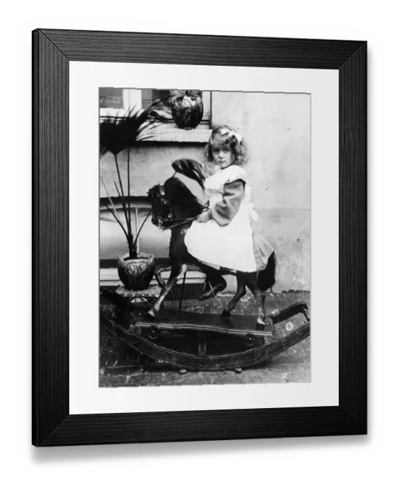 Framed Print : Rocking Horse Girl Framed Print : Rocking Horse Girl