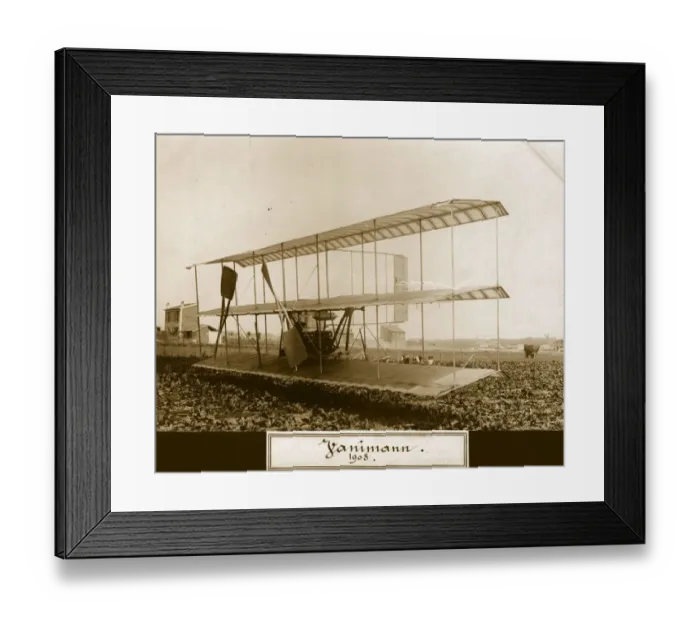 Framed Print : Vanimann. July 1908: A Vanimann triplane design Framed Print : Vanimann. July 1908: A Vanimann triplane design