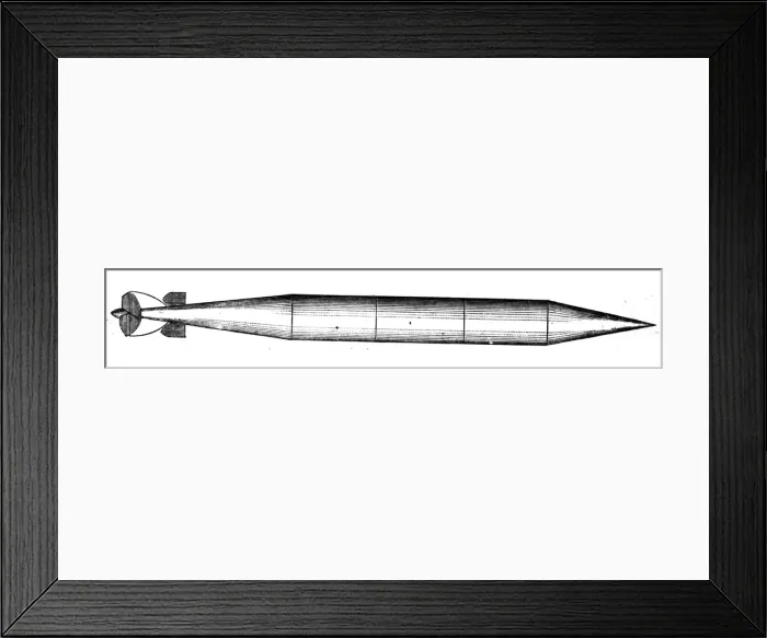 Framed Print : Whitehead Torpedo Framed Print : Whitehead Torpedo