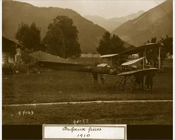 Dufaux IV. 19th July 1910: A Dufaux IV biplane built by Armand