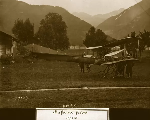 Dufaux IV. 19th July 1910: A Dufaux IV biplane built by Armand