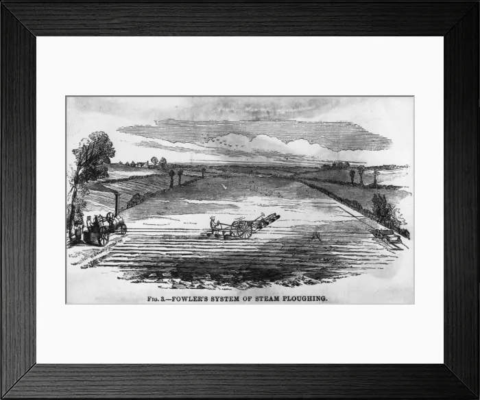Framed Print : Steam Plough Framed Print : Steam Plough