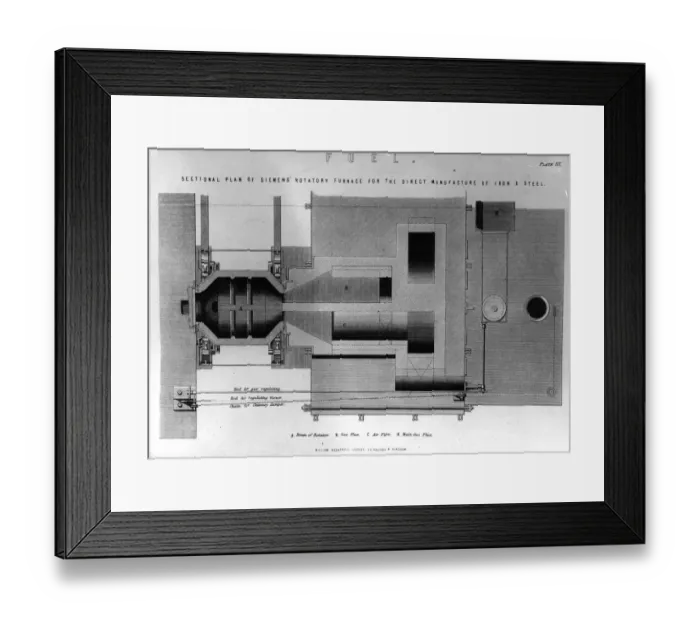 Framed Print : Rotatory Furnace Framed Print : Rotatory Furnace