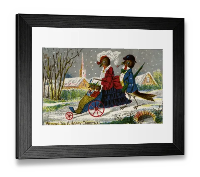 Framed Print : Christmas Robins Framed Print : Christmas Robins