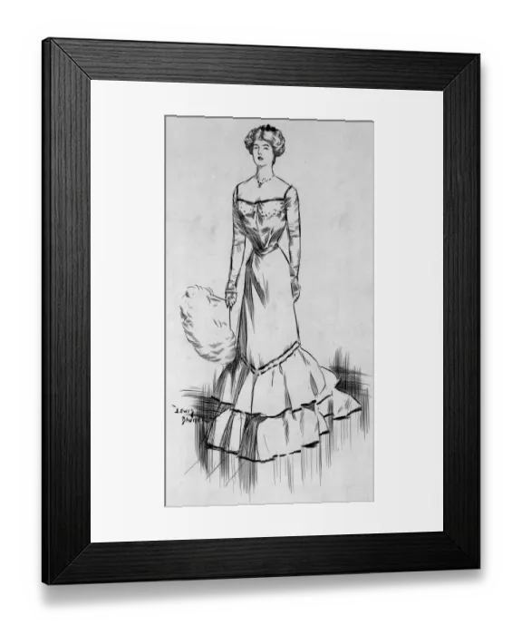 Framed Print : Evening Dress Framed Print : Evening Dress