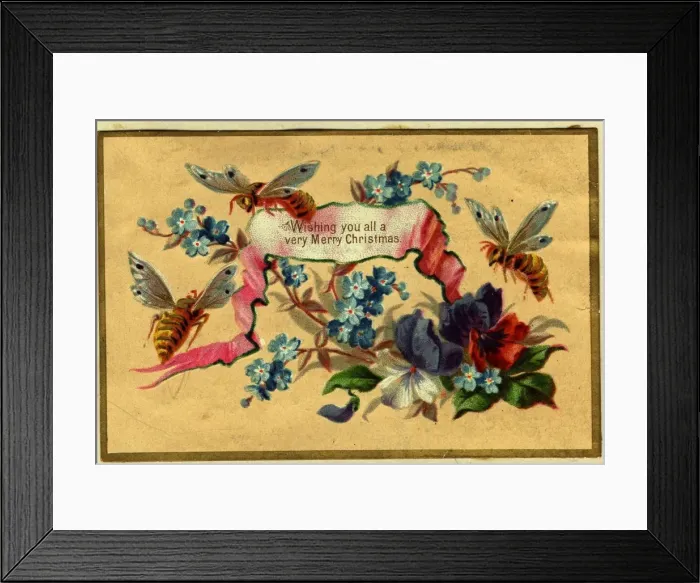 Framed Print : Christmas Bees Framed Print : Christmas Bees