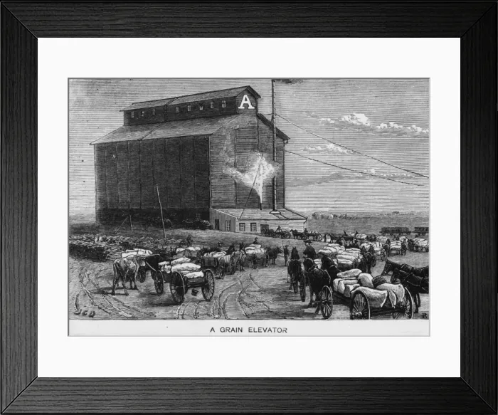 Framed Print : Grain Elevator Framed Print : Grain Elevator