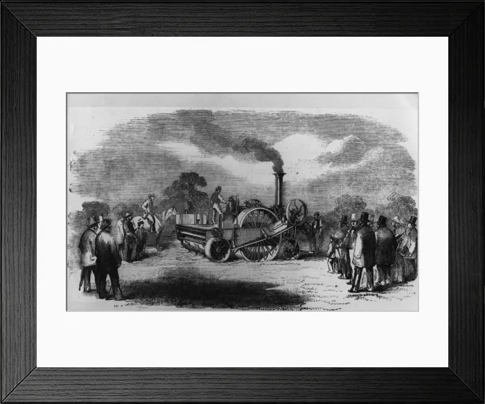 Framed Print : Sowing Machine