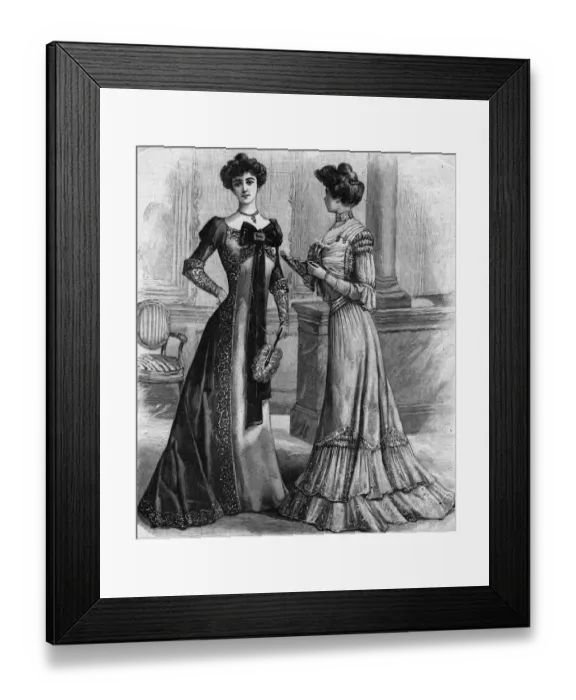 Framed Print : Dinner Gowns Framed Print : Dinner Gowns