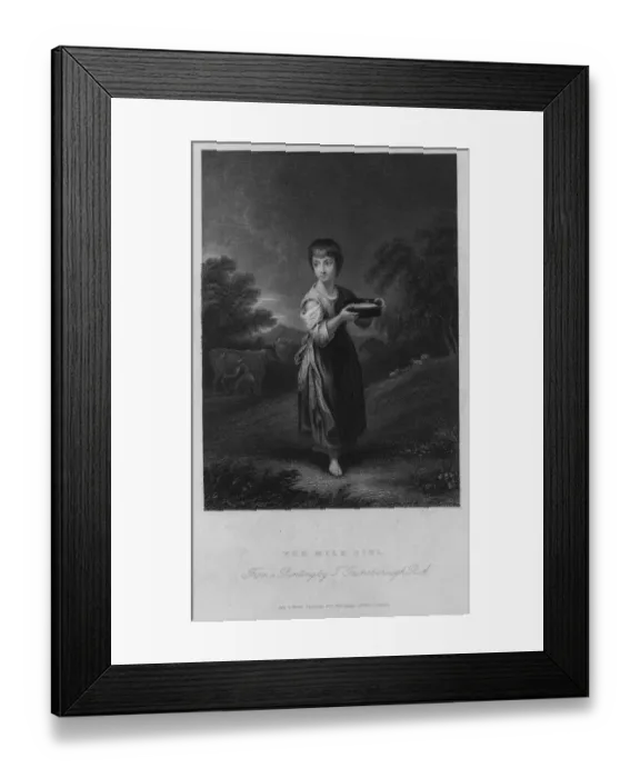 Framed Print : The Milk Girl Framed Print : The Milk Girl
