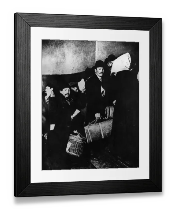 Framed Print : Immigrants Arrive Framed Print : Immigrants Arrive