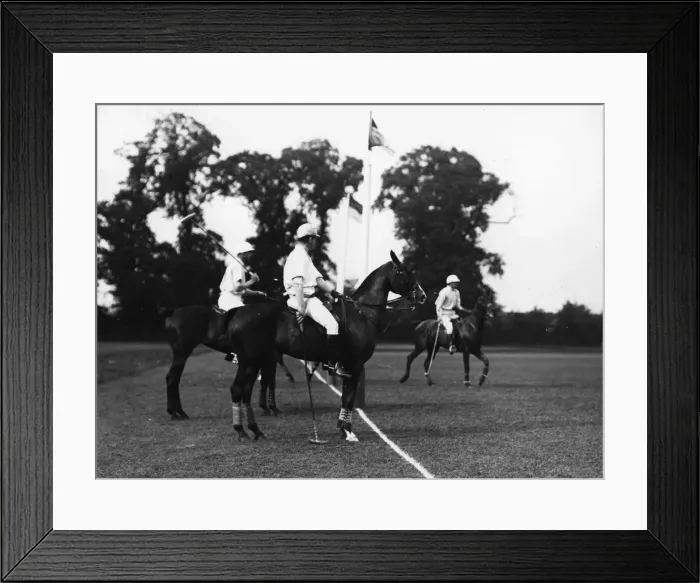 Framed Print : Free Hit. circa 1908: A free hit during a polo match at Ranelagh Framed Print : Free Hit. circa 1908: A free hit during a polo match at Ranelagh
