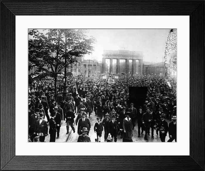 Framed Print : Crowds Demonstrate Framed Print : Crowds Demonstrate