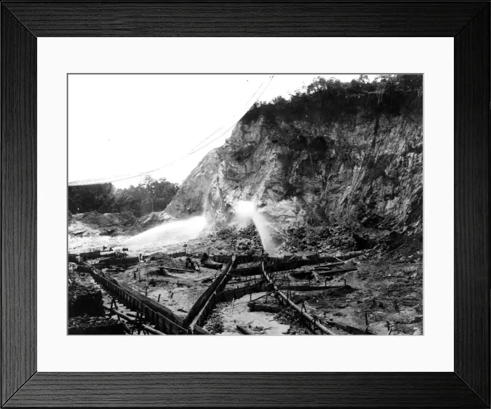 Framed Print : Tin Mining
