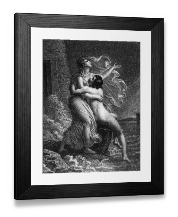 Framed Print : Hero And Leander Framed Print : Hero And Leander