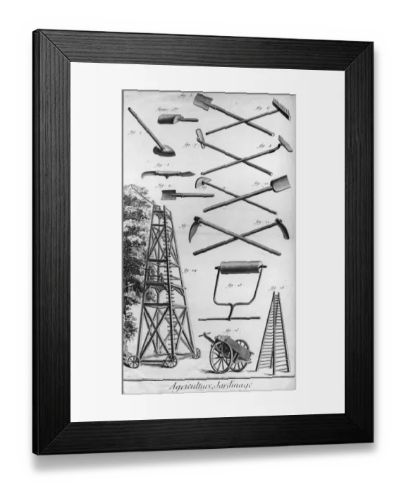 Framed Print : Garden Scaff