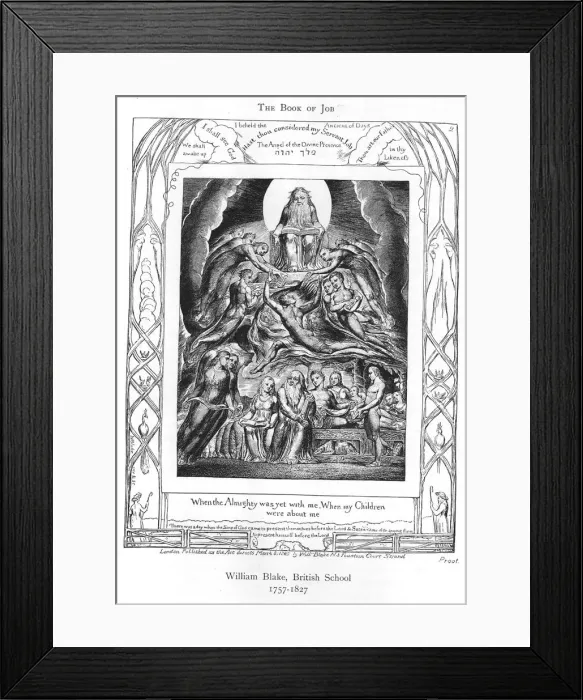 Framed Print : The Book Of Job Framed Print : The Book Of Job