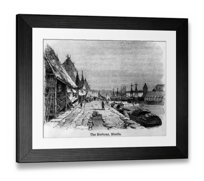 Framed Print : Harbour At Manila Framed Print : Harbour At Manila