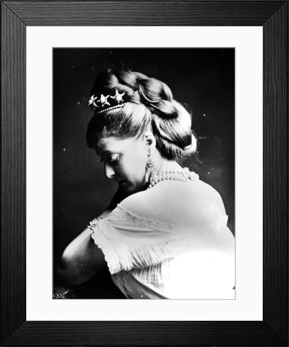Framed Print : Victorian Hair Style Framed Print : Victorian Hair Style