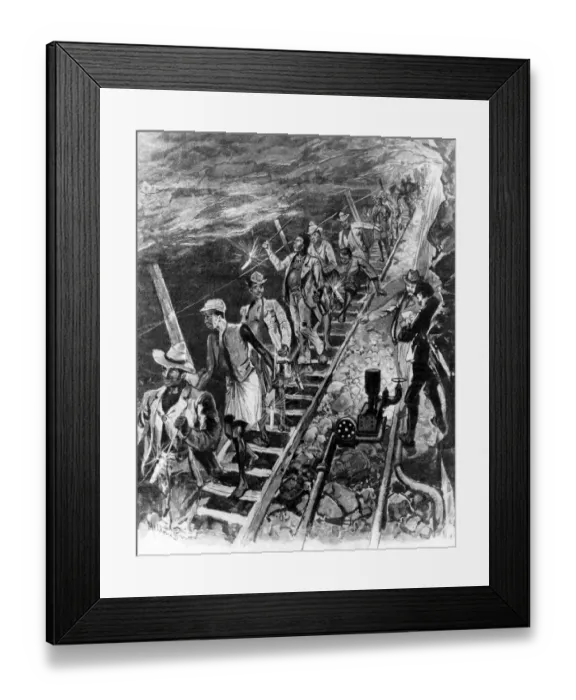 Framed Print : Gold Mining Framed Print : Gold Mining