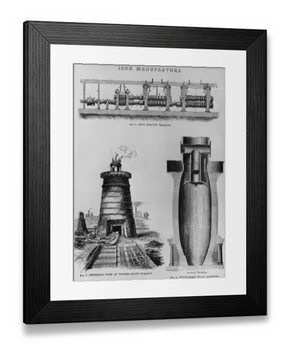 Framed Print : Iron Manufacture