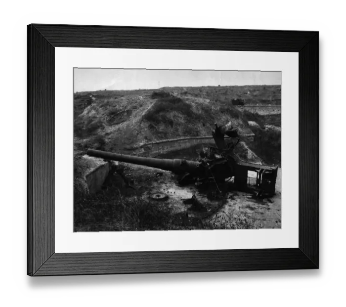Framed Print : Gun Position