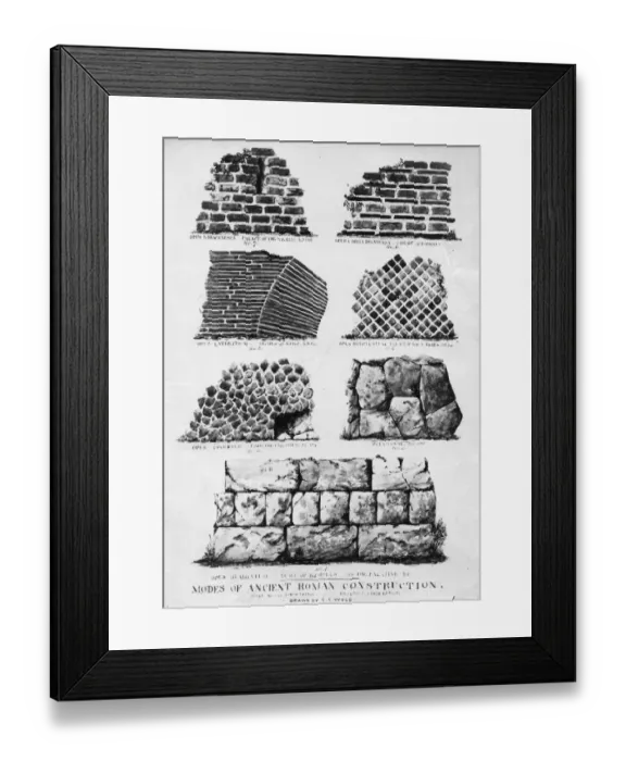 Framed Print : Roman Walls
