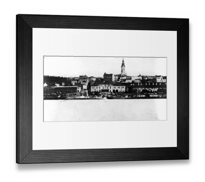 Framed Print : Belgrade. circa 1916: A general view of Belgrade during World War I Framed Print : Belgrade. circa 1916: A general view of Belgrade during World War I
