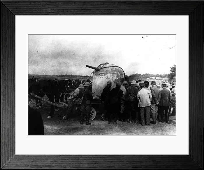Framed Print : Captured Gun