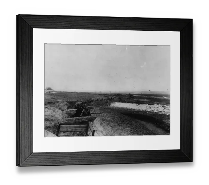 Framed Print : German Trenches Framed Print : German Trenches