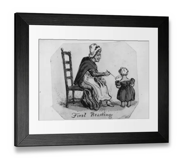 Framed Print : First Reading