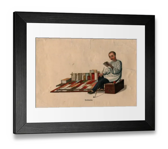 Framed Print : Book Seller Framed Print : Book Seller