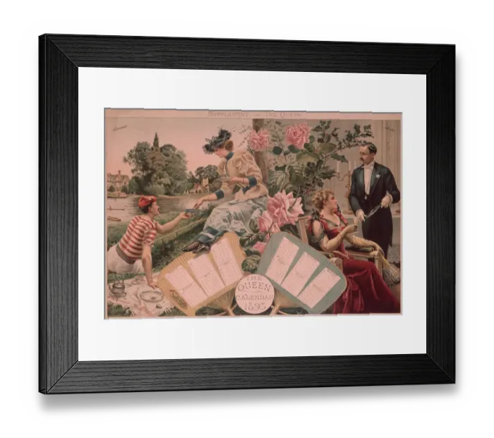Framed Print : Queen Calendar Framed Print : Queen Calendar