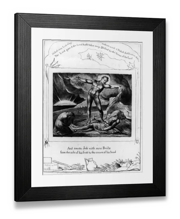 Framed Print : Job Smote With Boils Framed Print : Job Smote With Boils