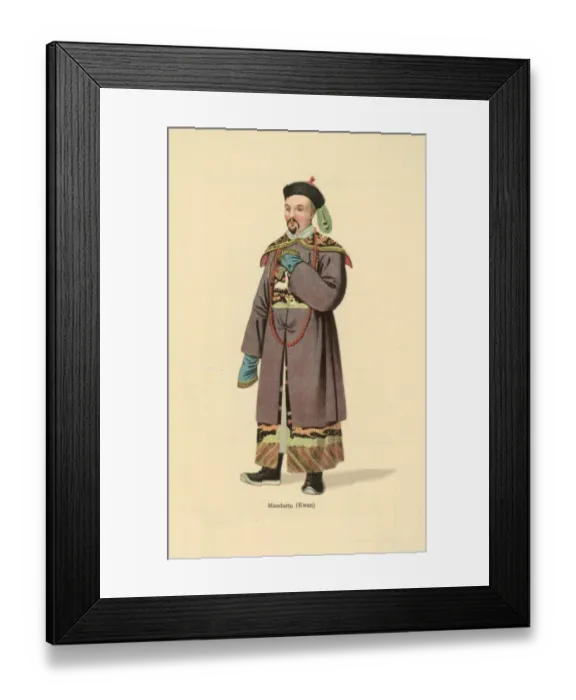Framed Print : Mandarin. circa 1800: A mandarin or Chinese civil servant in traditional dress Framed Print : Mandarin. circa 1800: A mandarin or Chinese civil servant in traditional dress