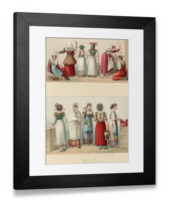 Framed Print : Italian Women Framed Print : Italian Women