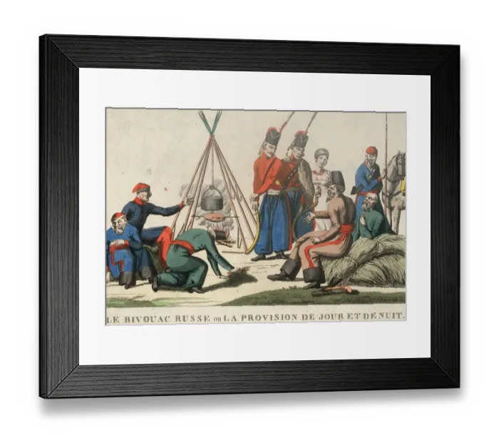 Framed Print : Le Bivouac Russe Framed Print : Le Bivouac Russe